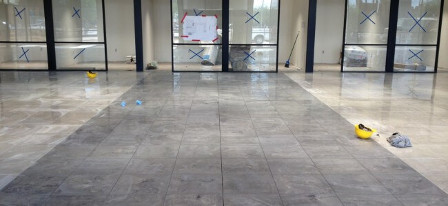 Showroom Tiles Installation